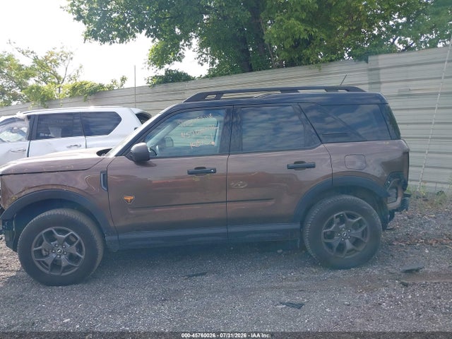2022 Ford Bronco Sport Badlands მანქანა იყიდება აუქციონზე, vin: 3FMCR9D96NRE19859, აუქციონის ნომერი: 45760026