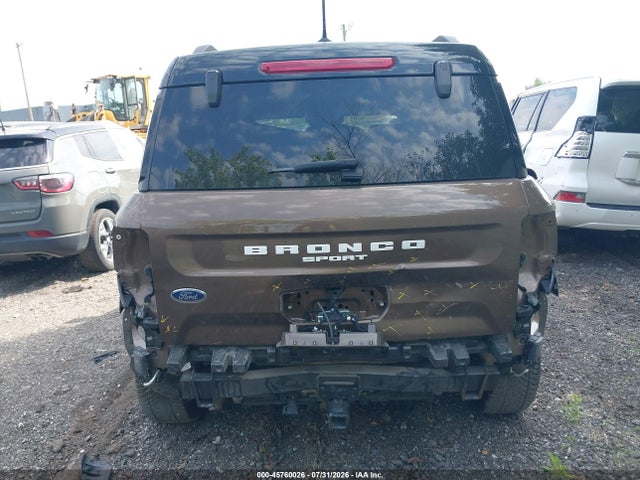 2022 Ford Bronco Sport Badlands მანქანა იყიდება აუქციონზე, vin: 3FMCR9D96NRE19859, აუქციონის ნომერი: 45760026