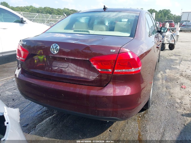 2013 Volkswagen Passat 2.5l Se მანქანა იყიდება აუქციონზე, vin: 1VWBP7A37DC123589, აუქციონის ნომერი: 45760056