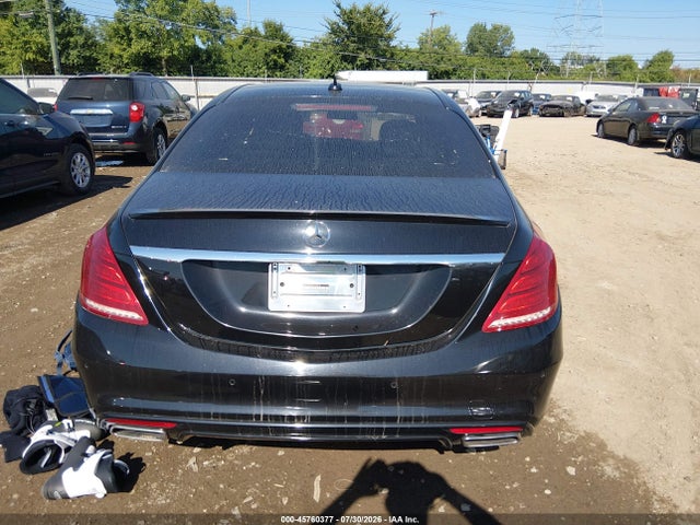 2015 Mercedes-benz S 550 4matic მანქანა იყიდება აუქციონზე, vin: WDDUG8FB4FA109073, აუქციონის ნომერი: 45760377