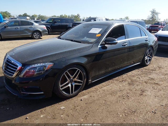 2015 Mercedes-benz S 550 4matic მანქანა იყიდება აუქციონზე, vin: WDDUG8FB4FA109073, აუქციონის ნომერი: 45760377