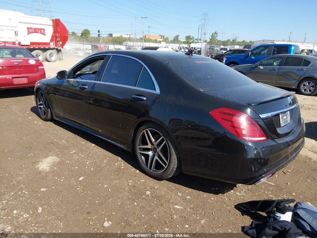 2015 Mercedes-benz S 550 4matic მანქანა იყიდება აუქციონზე, vin: WDDUG8FB4FA109073, აუქციონის ნომერი: 45760377