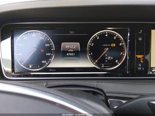 2015 Mercedes-benz S 550 4matic მანქანა იყიდება აუქციონზე, vin: WDDUG8FB4FA109073, აუქციონის ნომერი: 45760377