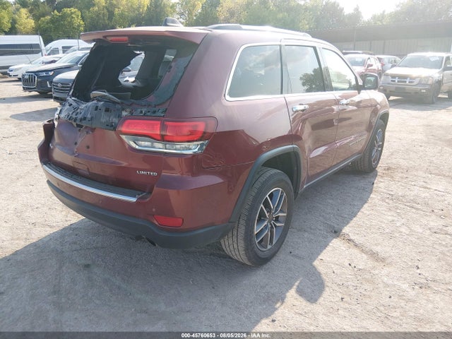 45760653 :رقم المزاد ، 1C4RJFBG2MC559412 vin ، 2021 Jeep Grand Cherokee Limited 4x4 مزاد بيع