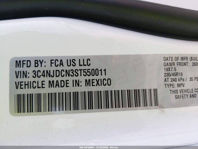 Jeep Compass Limited 4x4 2025 3C4NJDCN3ST550011 Image 9