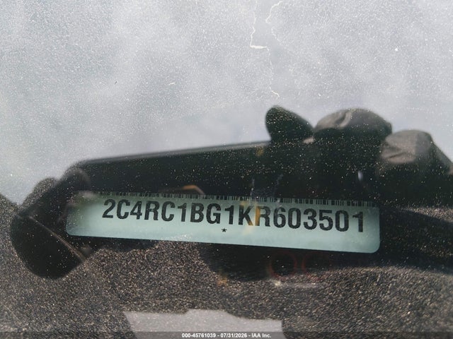 Aukcja sprzedaży 2019 Chrysler Pacifica Touring L, vin: 2C4RC1BG1KR603501, numer aukcji: 45761039