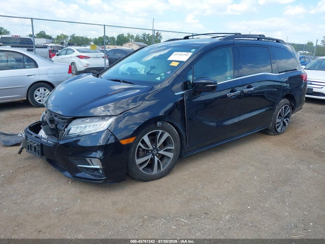 2018 Honda Odyssey Elite მანქანა იყიდება აუქციონზე, vin: 5FNRL6H90JB063946, აუქციონის ნომერი: 45761242