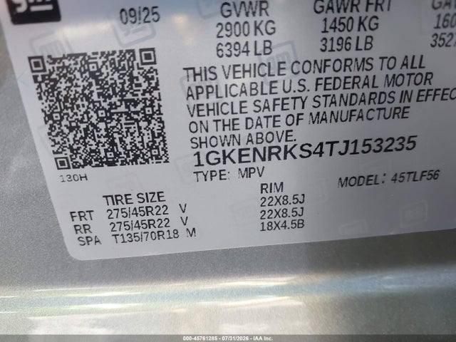 GMC Acadia Denali Awd 2026 1GKENRKS4TJ153235 Image 9