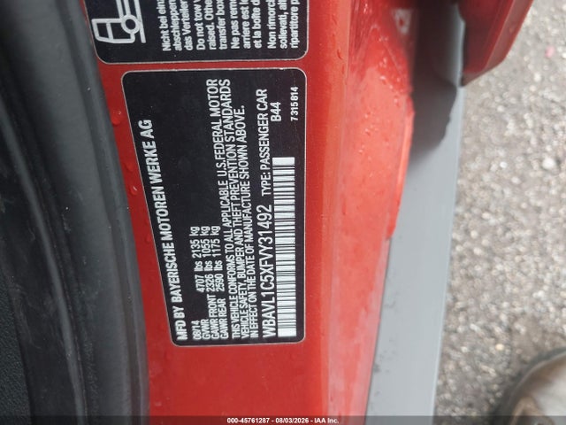 Продаж на аукціоні авто 2015 Bmw X1 Xdrive28i, vin: WBAVL1C5XFVY31492, номер лоту: 45761287