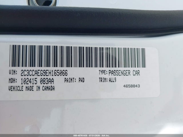 2014 Chrysler 300c მანქანა იყიდება აუქციონზე, vin: 2C3CCAEG9EH165066, აუქციონის ნომერი: 45761435