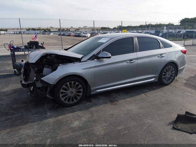 2015 Hyundai Sonata Limited მანქანა იყიდება აუქციონზე, vin: 5NPE34AF0FH050609, აუქციონის ნომერი: 45761518
