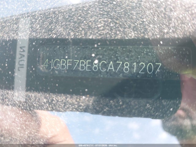 45761711 :رقم المزاد ، 4JGBF7BE8CA781207 vin ، 2012 Mercedes-benz Gl 450 4matic مزاد بيع