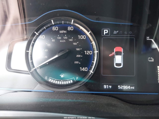 2018 Hyundai Ioniq Hybrid Blue მანქანა იყიდება აუქციონზე, vin: KMHC65LC1JU075911, აუქციონის ნომერი: 45762073