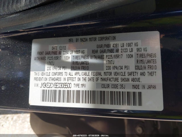 Mazda Cx-5 Touring 2014 JM3KE2CY6E0306500 Image 9