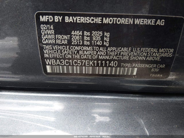 Продажа на аукционе авто 2014 Bmw 328i, vin: WBA3C1C57EK111140, номер лота: 45762399