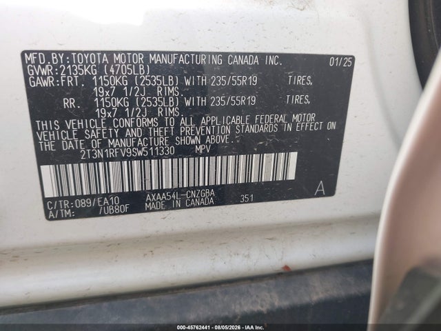 Toyota Rav4 Limited 2025 2T3N1RFV9SW511330 Image 9