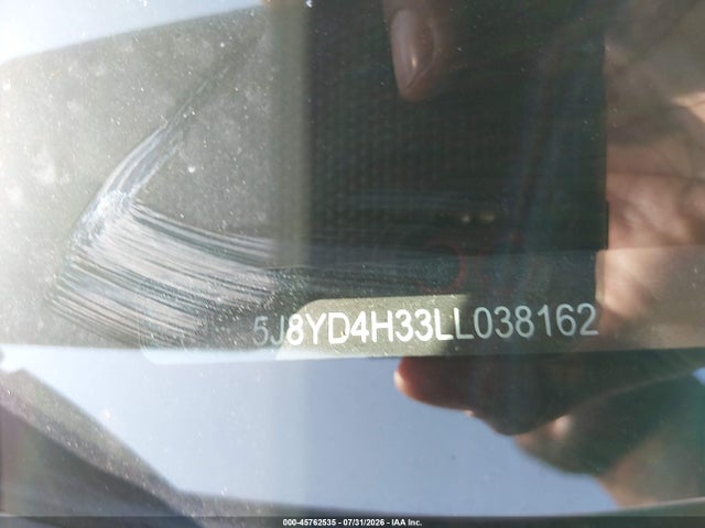 45762535 :رقم المزاد ، 5J8YD4H33LL038162 vin ، 2020 Acura Mdx Standard مزاد بيع