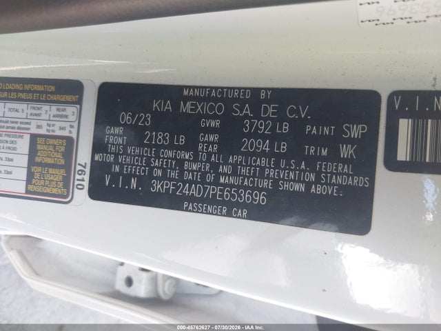 KIA Forte Lxs 2023 3KPF24AD7PE653696 Image 9