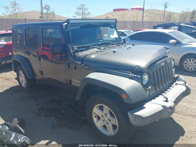 2016 Jeep Wrangler Unlimited Sport მანქანა იყიდება აუქციონზე, vin: 1C4BJWDG0GL308486, აუქციონის ნომერი: 45762745