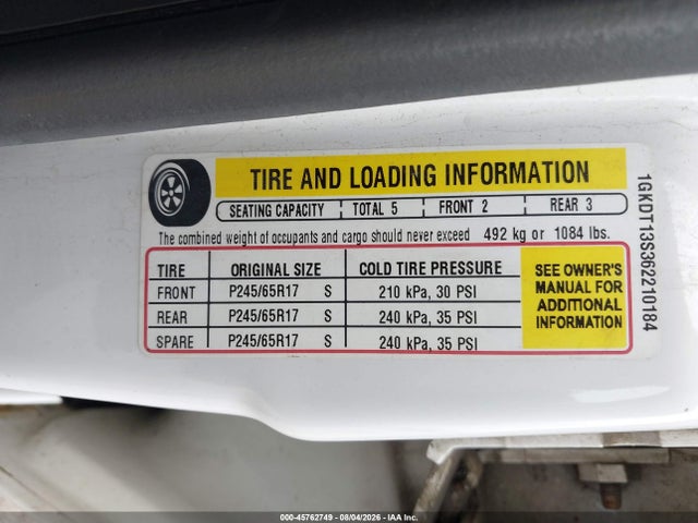 Продаж на аукціоні авто 2006 Gmc Envoy Sle, vin: 1GKDT13S362210184, номер лоту: 45762749