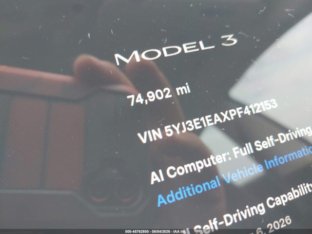 Tesla Model 3 Rear-wheel Drive 2023 5YJ3E1EAXPF412153 Image 16