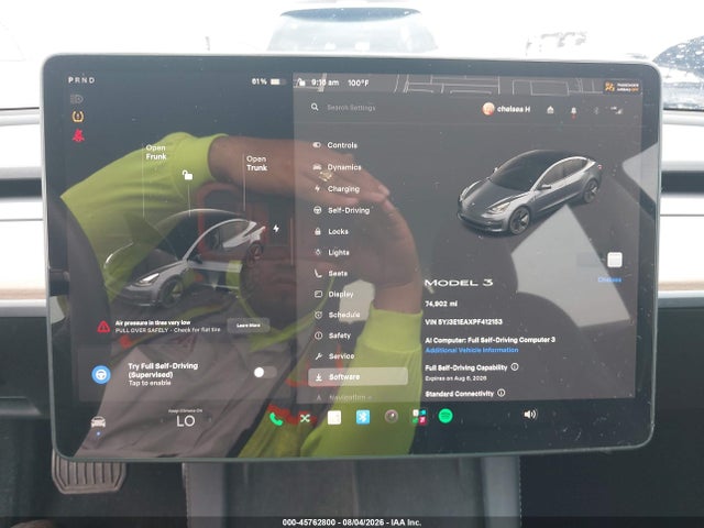 Tesla Model 3 Rear-wheel Drive 2023 5YJ3E1EAXPF412153 Image 7