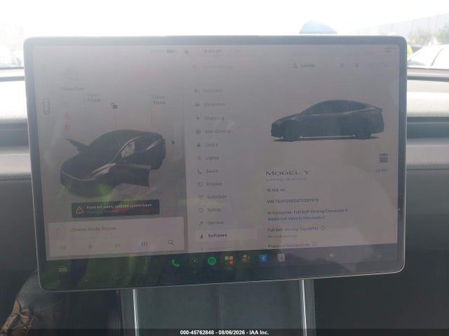2026 Tesla Model Y Premium Rear-wheel Drive/rear-wheel Drive მანქანა იყიდება აუქციონზე, vin: 7SAYGDED4TF397979, აუქციონის ნომერი: 45762848