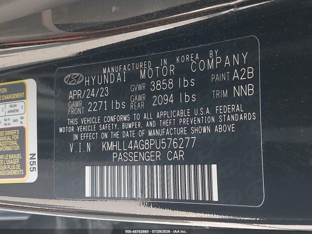 Продаж на аукціоні авто 2023 Hyundai Elantra Se, vin: KMHLL4AG8PU576277, номер лоту: 45762860