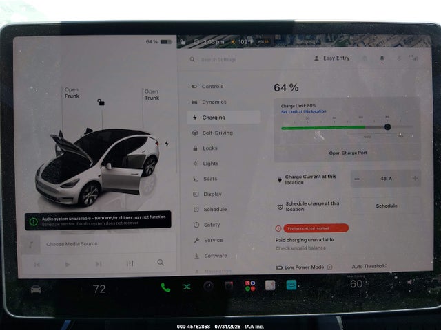45762868 :رقم المزاد ، 7SAYGDEE1PA154576 vin ، 2023 Tesla Model Y مزاد بيع