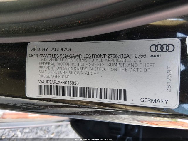 Продаж на аукціоні авто 2014 Audi A6 3.0t Premium Plus, vin: WAUFGAFCXEN015836, номер лоту: 45762975