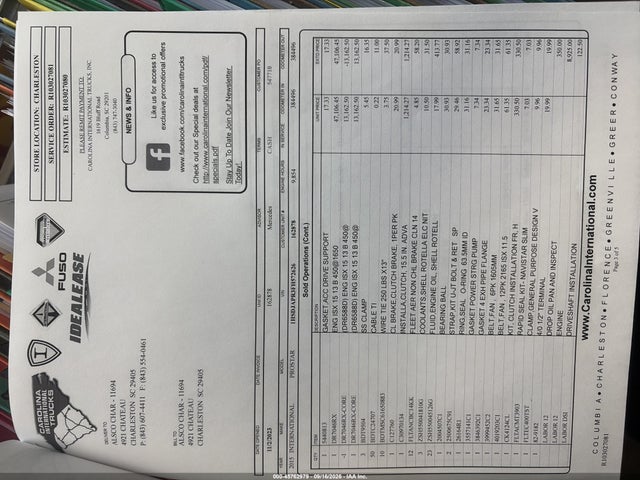 Продажа на аукционе авто 2015 International Prostar, vin: 1HSDJAPR3FH572626, номер лота: 45762979