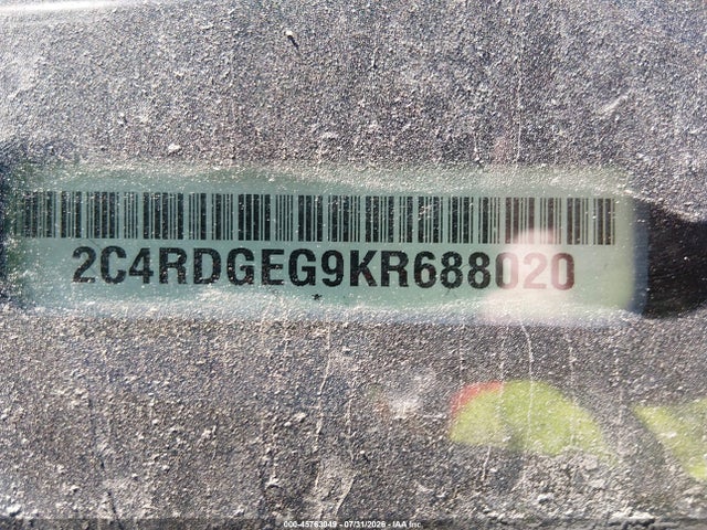 Dodge Grand Caravan Gt 2019 2C4RDGEG9KR688020 Image 9