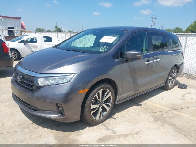45763165 :رقم المزاد ، 5FNRL6H8XNB039408 vin ، 2022 Honda Odyssey Touring مزاد بيع