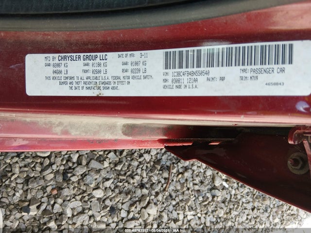 Продажа на аукционе авто 2011 Chrysler 200 Lx, vin: 1C3BC4FB4BN550540, номер лота: 45763352