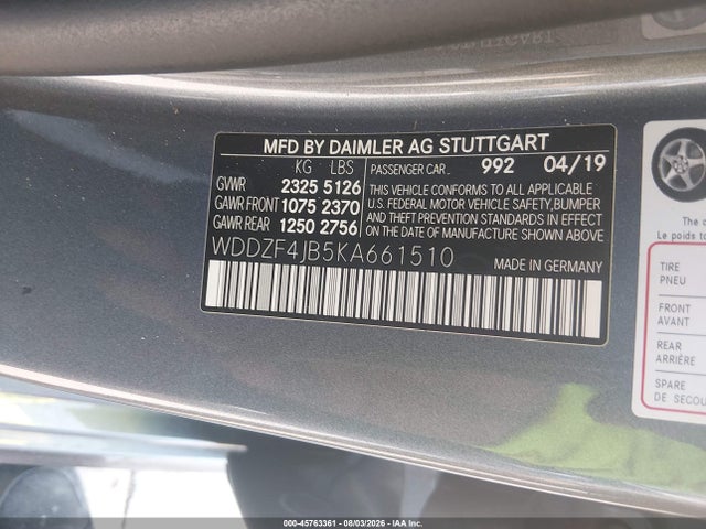 Mercedes-Benz E 300 2019 WDDZF4JB5KA661510 Image 9