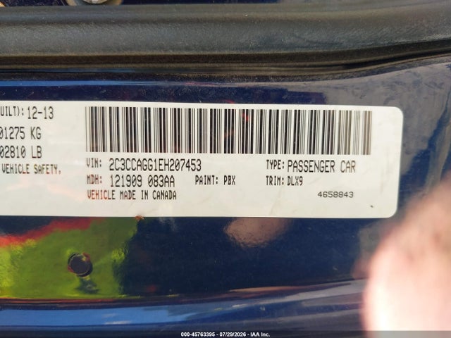 Продажа на аукционе авто 2014 Chrysler 300 300s, vin: 2C3CCAGG1EH207453, номер лота: 45763395