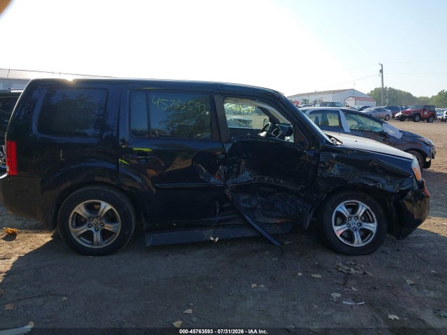 2015 Honda Pilot Ex-l მანქანა იყიდება აუქციონზე, vin: 5FNYF4H50FB073355, აუქციონის ნომერი: 45763593