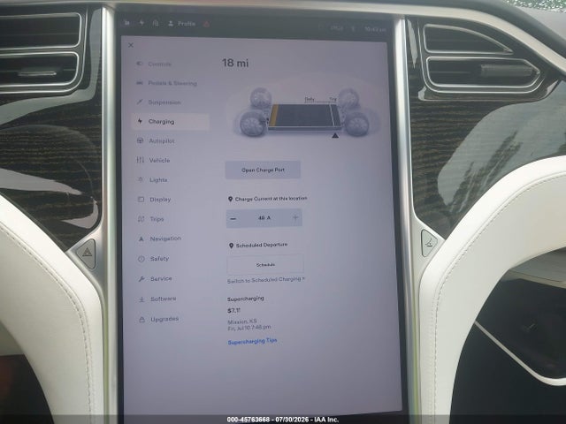 Продаж на аукціоні авто 2017 Tesla Model S 60/75, vin: 5YJSA1E11HF225358, номер лоту: 45763668