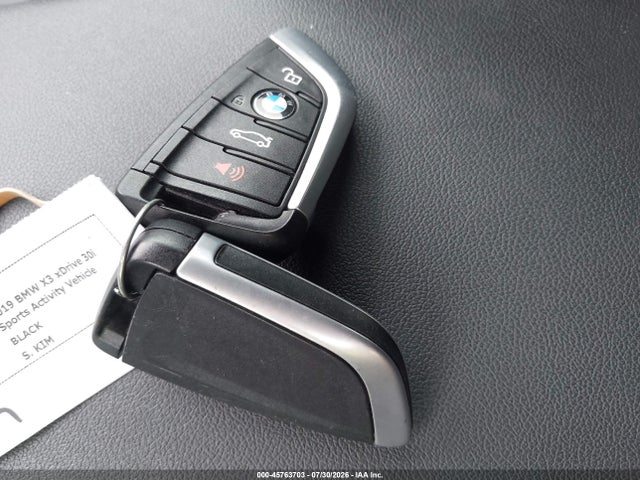 2019 Bmw X3 Xdrive30i მანქანა იყიდება აუქციონზე, vin: 5UXTR9C54KLP89056, აუქციონის ნომერი: 45763703