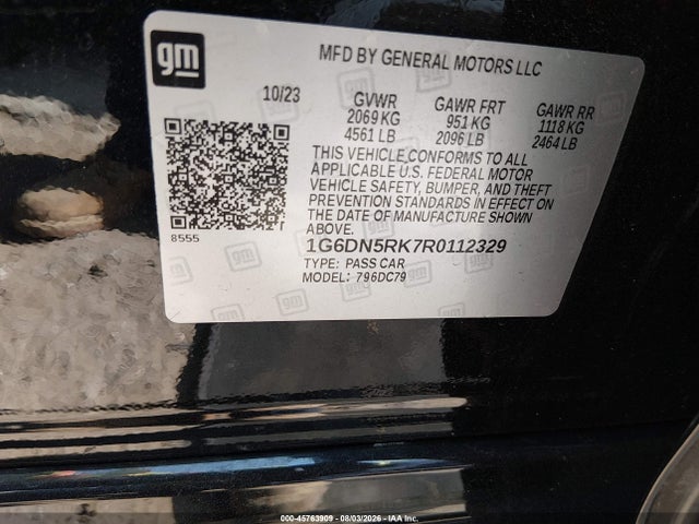 Aukcja sprzedaży 2024 Cadillac Ct5 Premium Luxury, vin: 1G6DN5RK7R0112329, numer aukcji: 45763909