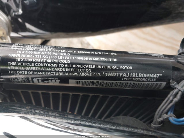 Harley-Davidson FLHC 2020 1HD1YAJ19LB069447 Image 10