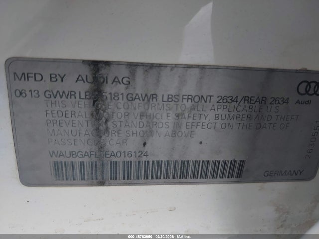 Audi S4 3.0t Premium Plus 2014 WAUBGAFL5EA016124 Image 9