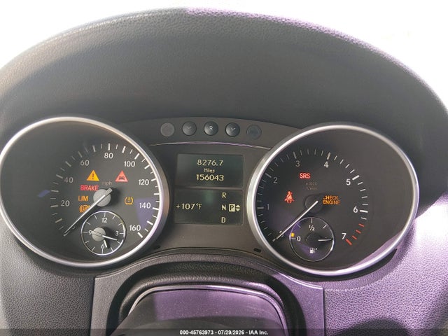 45763973 :رقم المزاد ، 4JGBB5GB5AA597676 vin ، 2010 Mercedes-benz Ml 350 مزاد بيع