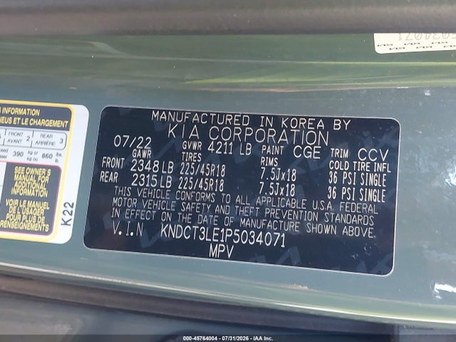 KIA Niro Sx Touring 2023 KNDCT3LE1P5034071 Image 9