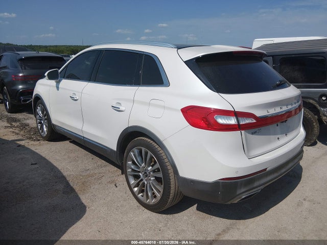45764010 :رقم المزاد ، 2LMPJ6LR7GBL38822 vin ، 2016 Lincoln Mkx Reserve مزاد بيع