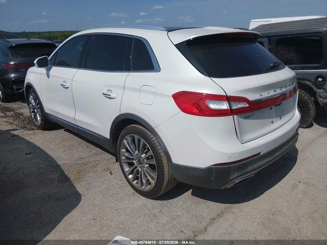 45764010 :رقم المزاد ، 2LMPJ6LR7GBL38822 vin ، 2016 Lincoln Mkx Reserve مزاد بيع