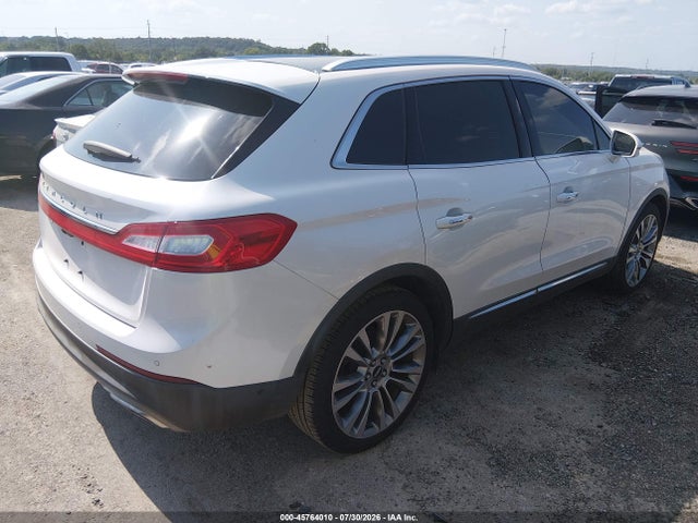45764010 :رقم المزاد ، 2LMPJ6LR7GBL38822 vin ، 2016 Lincoln Mkx Reserve مزاد بيع