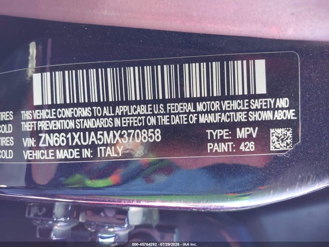 Maserati Levante 2021 ZN661XUA5MX370858 Image 9