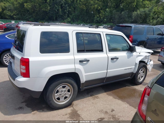 2017 Jeep Patriot Sport მანქანა იყიდება აუქციონზე, vin: 1C4NJPBB0HD203999, აუქციონის ნომერი: 45764344