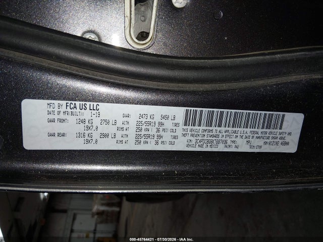 Dodge JOURNEY SE 2019 3C4PDCBG6KT687036 Image 9